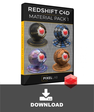 PixelLab-Redshift-C4D-MAT1-Pack